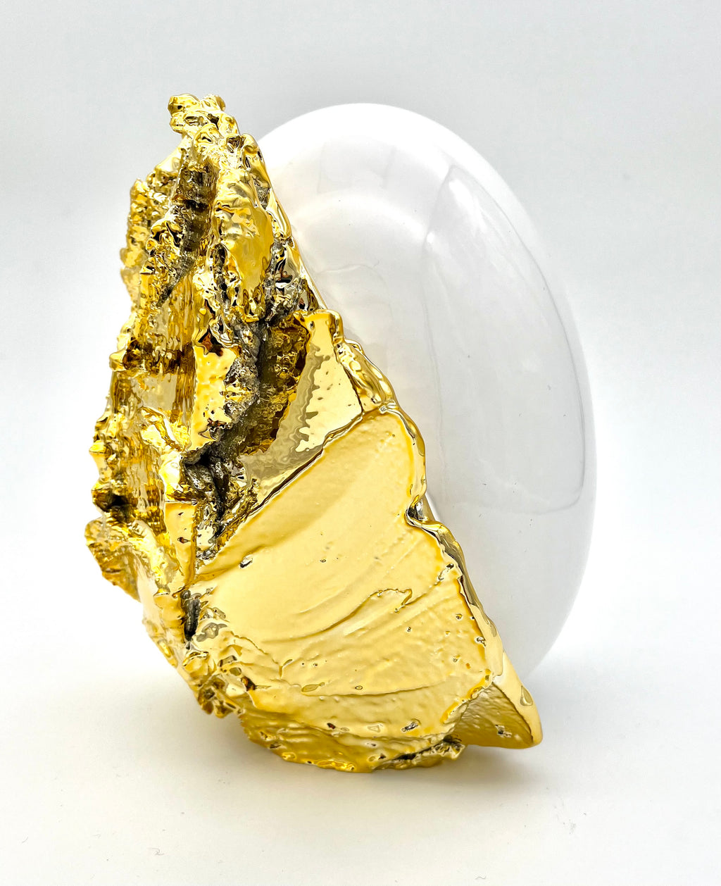 REBEL SMALL H 22 Gold/White Gloss