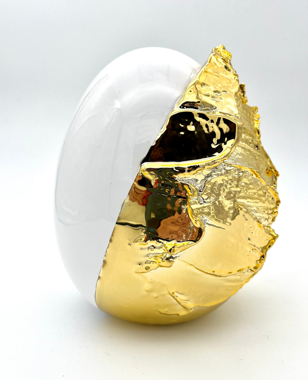 REBEL SMALL H 22 Gold/White Gloss